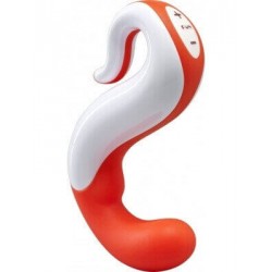 Vibratore Funfactory Ricaricabile Delight Arancione/Bianco 100% Silicone Medicale