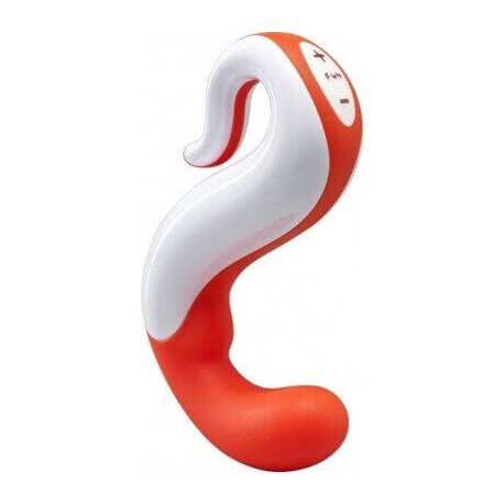 Vibratore Funfactory Ricaricabile Delight Arancione/Bianco 100% Silicone Medicale