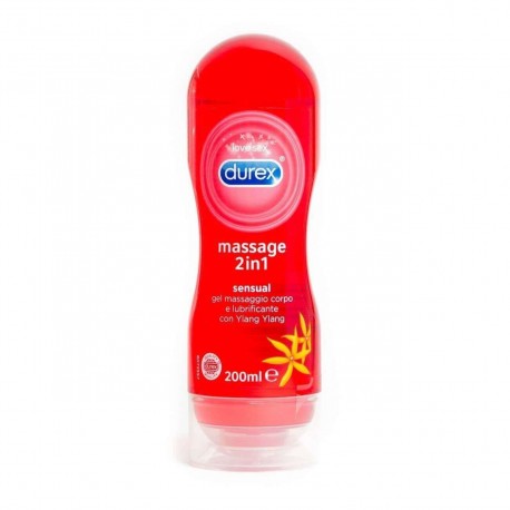 Gel Massaggio e Lubrificante Durex Massage 2 in 1 Sensual Ylang Ylang