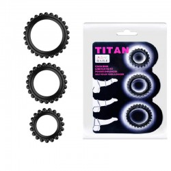 Kit anello Titan Cock Ring blu