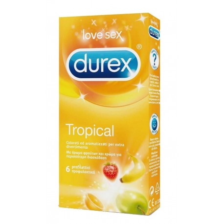 Profilattici Durex Tropical 6 Pezzi