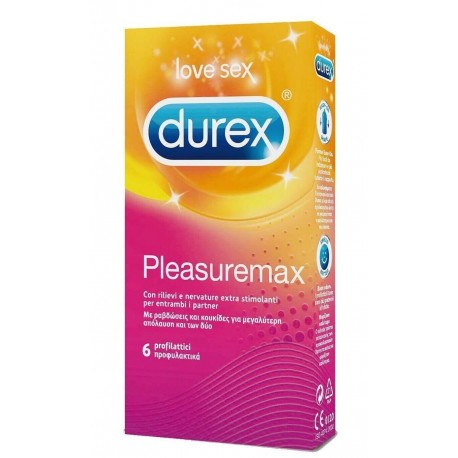 Profilattici Durex Pleasuremax 6 Pezzi