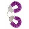 Manette in peluche color viola,per giochi erotici