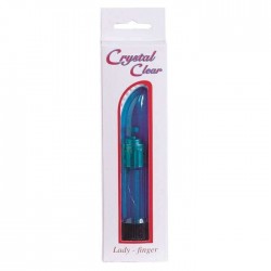 Vibratore Punto G Crystal Clear Blue Ladyfinger Vib.