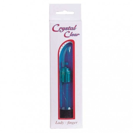 Vibratore Punto G Crystal Clear Blue Ladyfinger Vib.