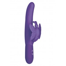 Vibratore Rabbit Viola 10 Funz. Ondeggiamento Farfalla Purple