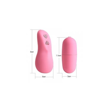 Ovetto Vibrante Wireless Rosa Cuore 10 Funzioni