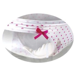 Mutandina Vibrante Fetish Fantasy Elite Plus Size Vibrating Panty, Pink/White