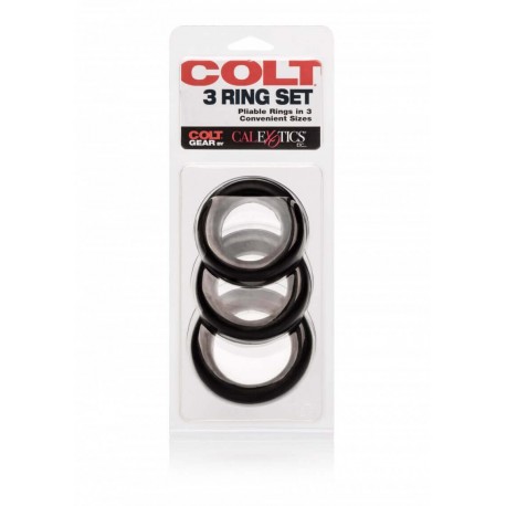 Kit di 3 anelli Colt Neri Colt