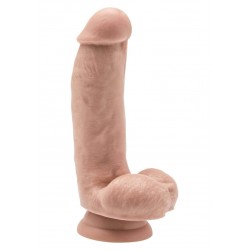 Dildo Realistico 6 Inch con Palle Color Carne e Nero