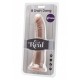 VIBRATORE REALISTICO Get Real COCK 8 INCH W/ BALLS FLESH VIBRATOR