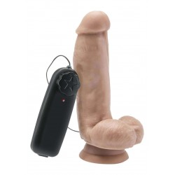 Vibratore Realistico Get Real Cock 6 Inch W/ Balls Flesh Vibrator