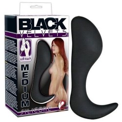 Plug Anale Black Velvet Silicone Butt Plug Medium