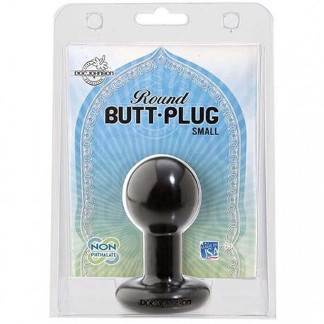 Plung Anale Round Buttplug Small Black