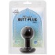 PLUG ANALE ROUND BUTT PLUG BLACK L