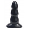 PLUG ANALE TRIPLE RIPPLE BUTT PLUG BLACK M